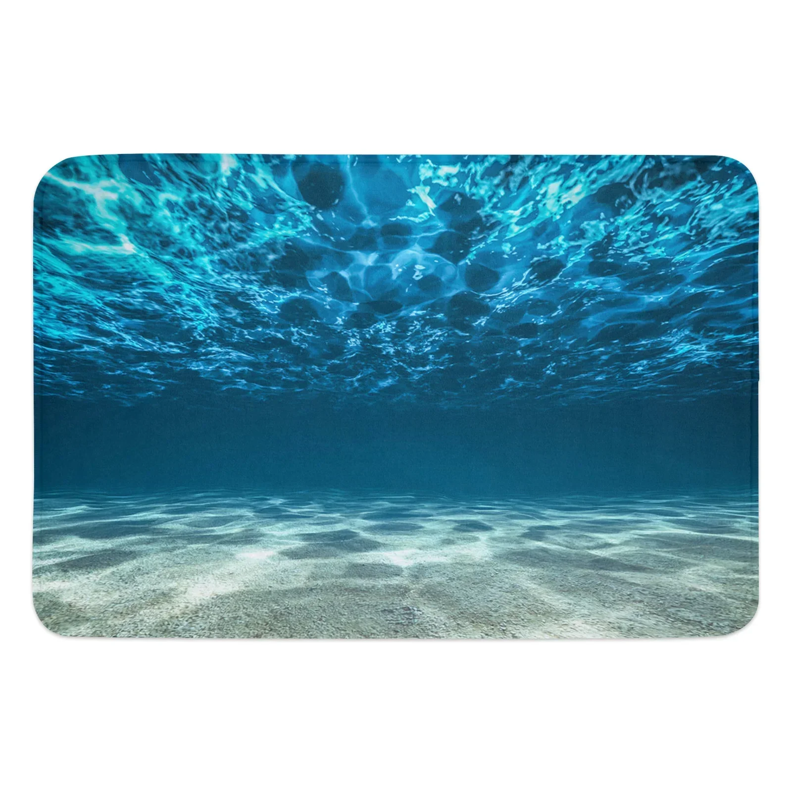 Deep Clear Sea Nature Bathroom Mat Corridor Carpet Non-slip Kitchen Mat Entrance Door Mats Welcome Room Floor Prayer Rug Doormat