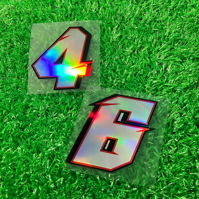 1PC Laser Number 0123456789 Motorcycle Sticker Waterproof Motorbike Fuel Tank Scooter Decoration Refit Car Styling Vinyl Decals image 2