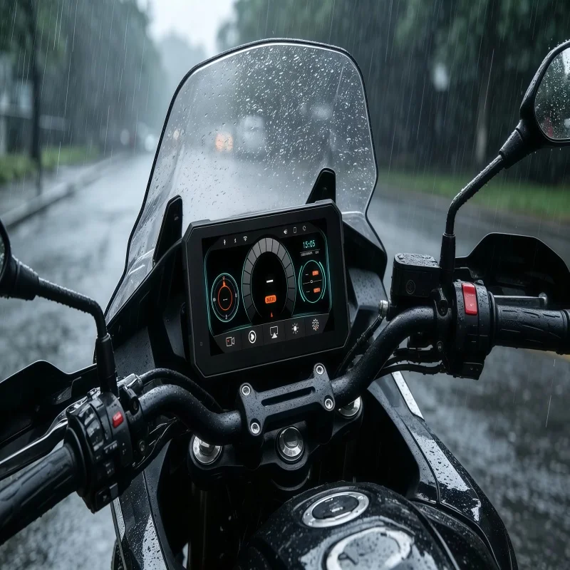 

Smart Motorcycle Carplay Screen Quick Release Android Auto Monitor Waterproof Navigation Screen GPS DVR TPMS