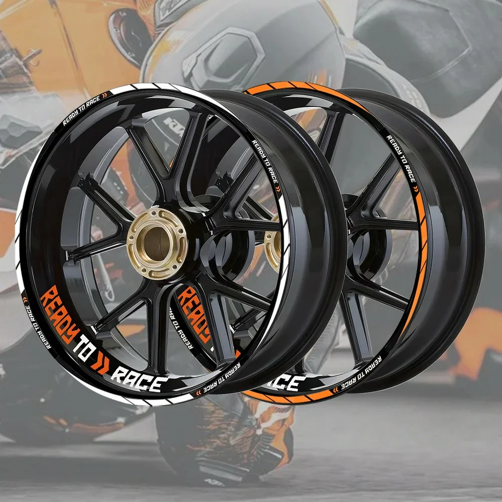 For KTM Wheel Sticker Reflective Rim Decal Motorcycle accessories Duke RC Super R 125 200 250 390 690 790 890 990 1190 1290 2024