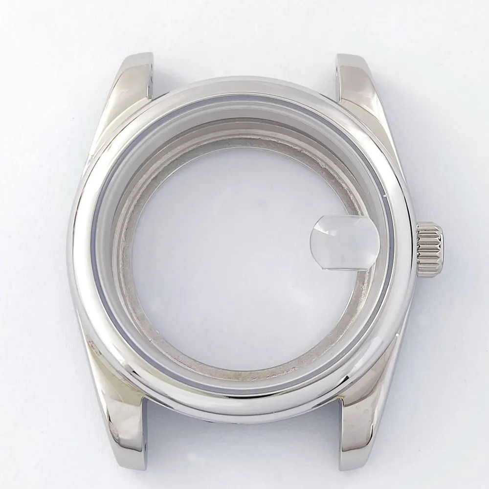 Custodia per orologio NH35 36MM/39MM Cassa in vetro zaffiro, adatta per accessori per orologi con movimento NH34 NH35 NH36