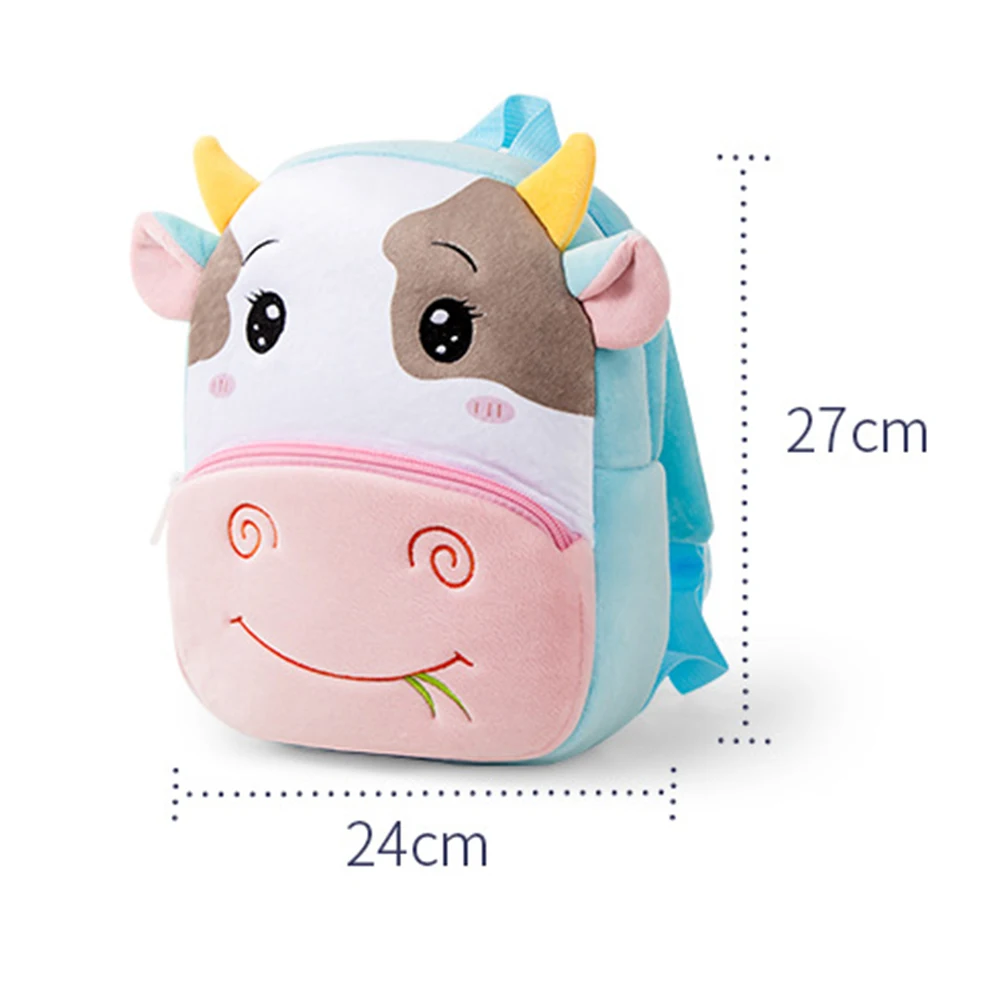 Kindergarten Personalized Name Kids Backpack Custom Cartoon Plush Schoolbag Lightweight Cute Children\'s Outdoor Mini Snackbags