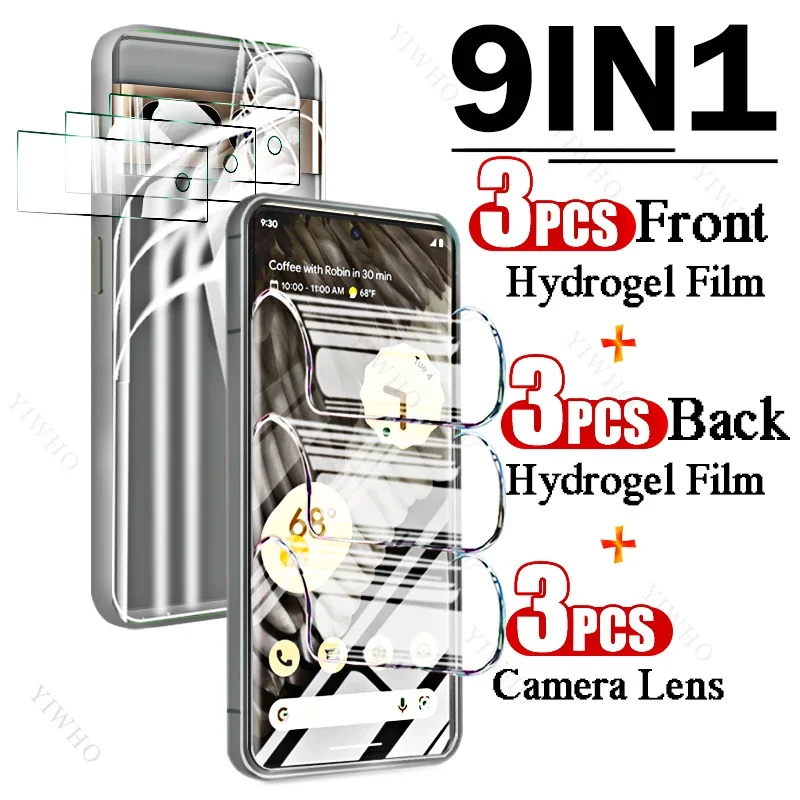 9in1 Full Cover Front Back Hydrogel Film for Google 7 Pro GP4BC 6.7