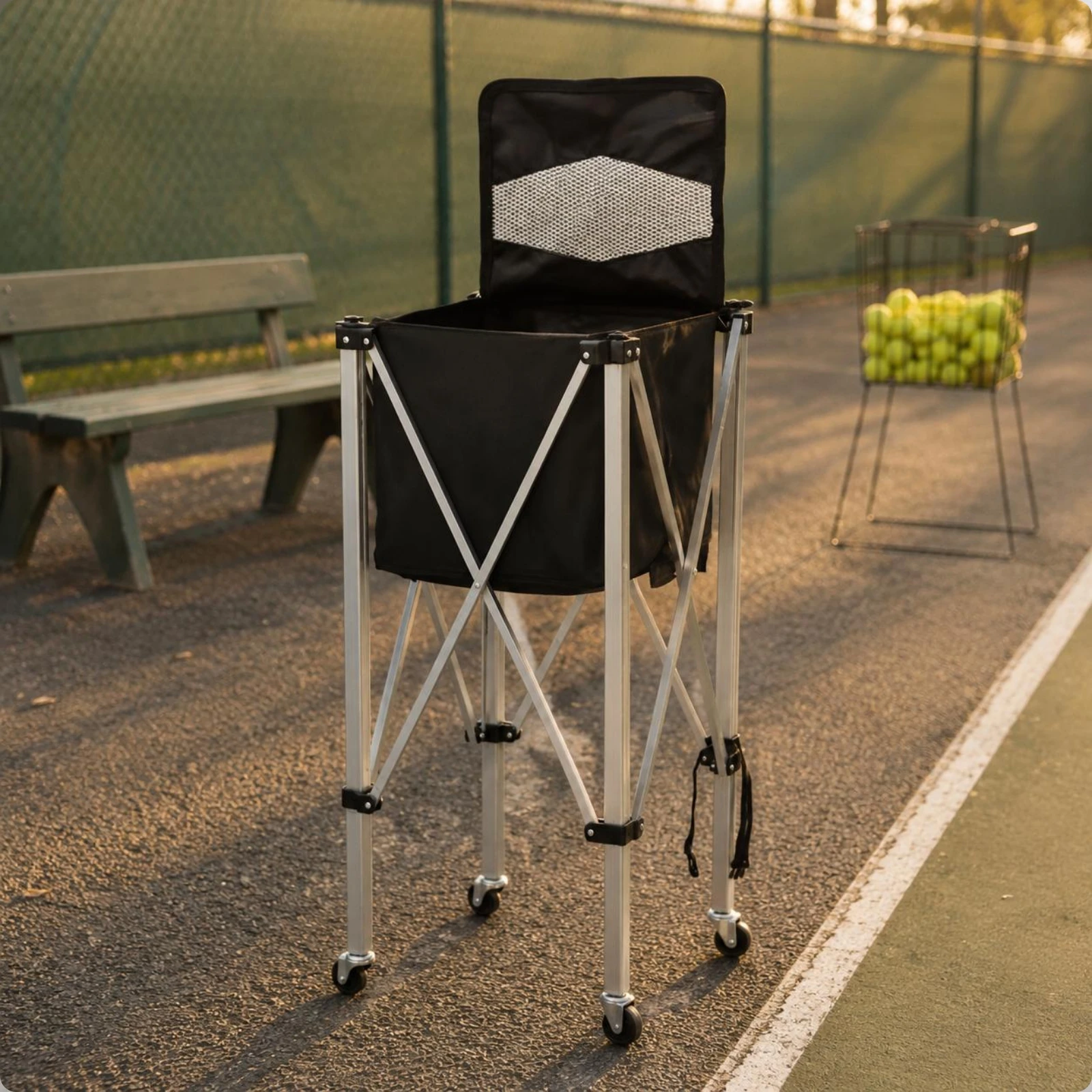 Складная тележка для мячей с с – обзор и цена Sports Equipment Wagon