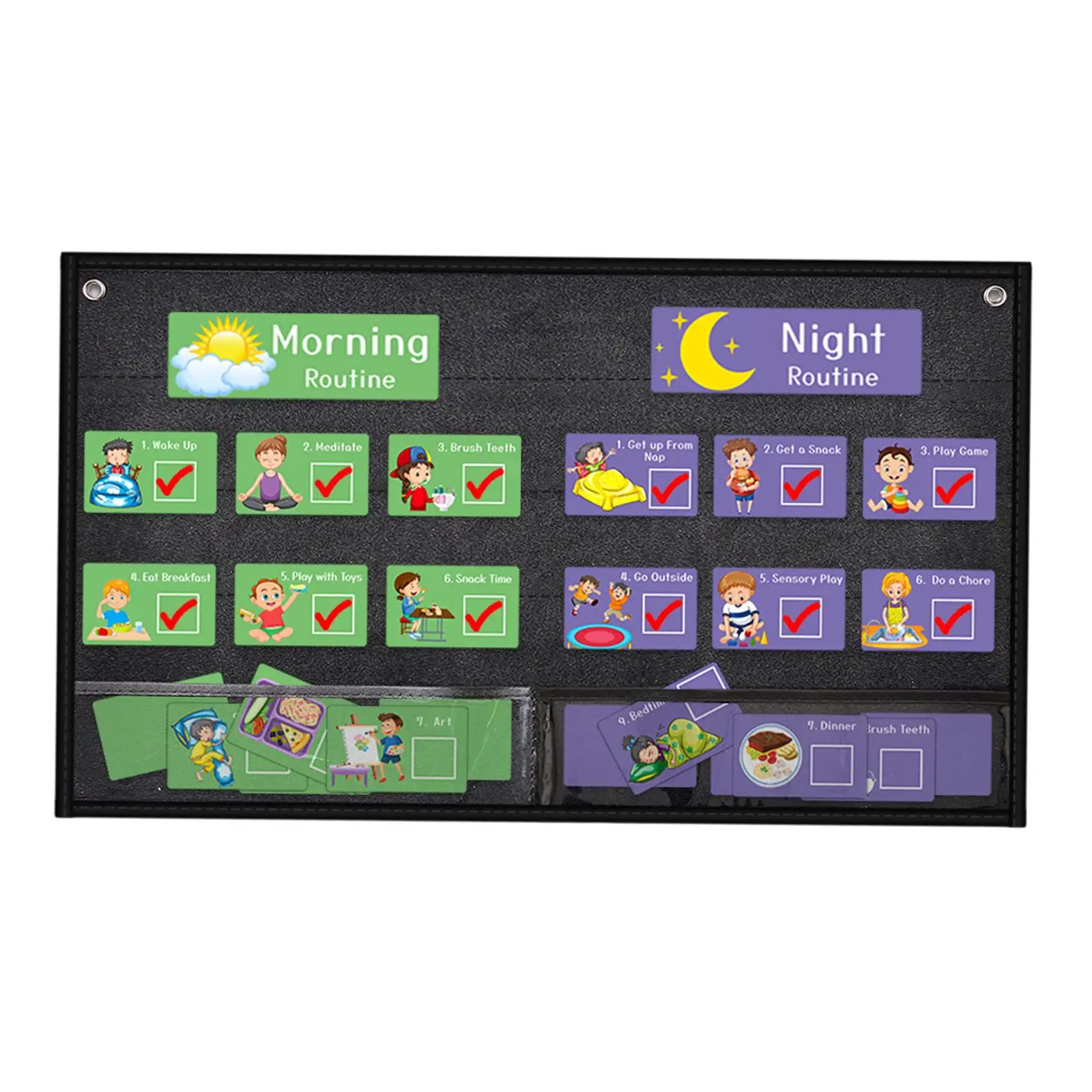 Kids Visual Schedule Calendar for Home School Daily Calendar