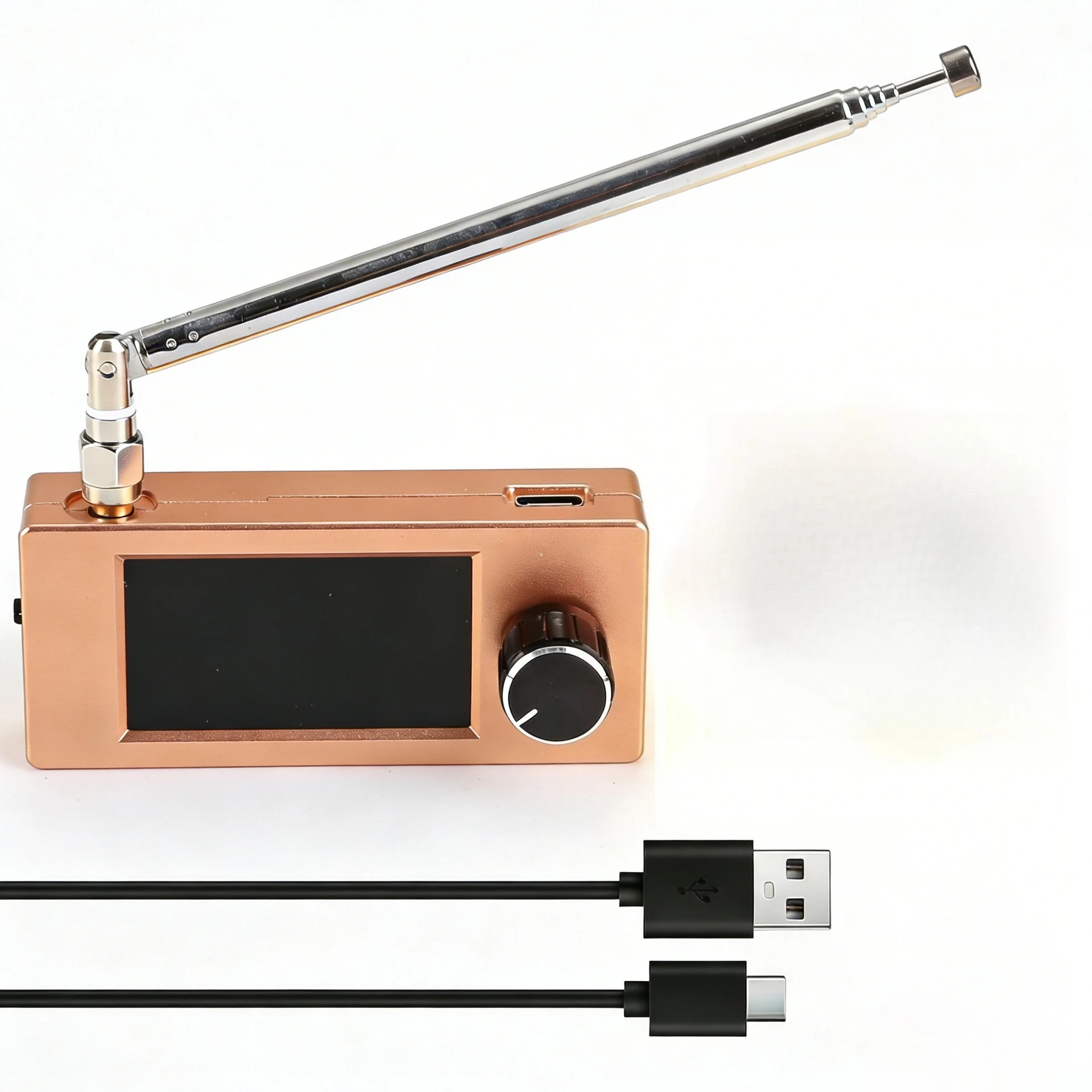 ゴールデンメタルケース-ats-mini-si4732-フルバンド-dsp-ラジオ、ポケットレシーバー-fm-am-mw-sw-ssb、ヘッドフォンアンプ-hi-z-付き