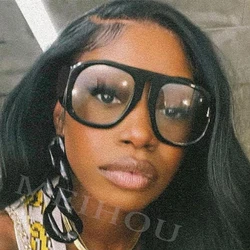 New Oversized Glasses Frames For Women Black Pilot Big Frame Eyeglasses Frame Ladies Optical Computer Spectacle Fashion