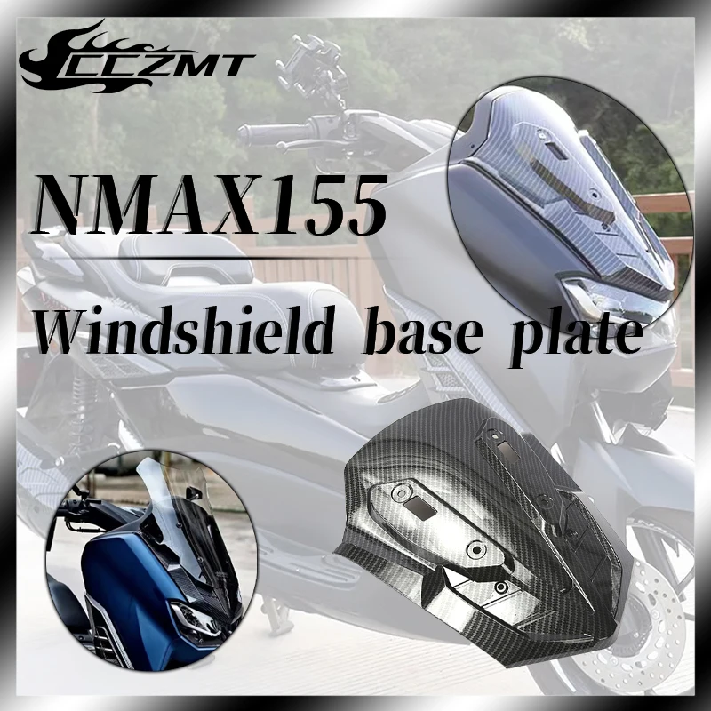 FOR Yamaha NMAX155 NMAX 155 2020-2023 Motorcycle Carbon Fiber Front Windshield Guard Cover Trim Modified Accessories