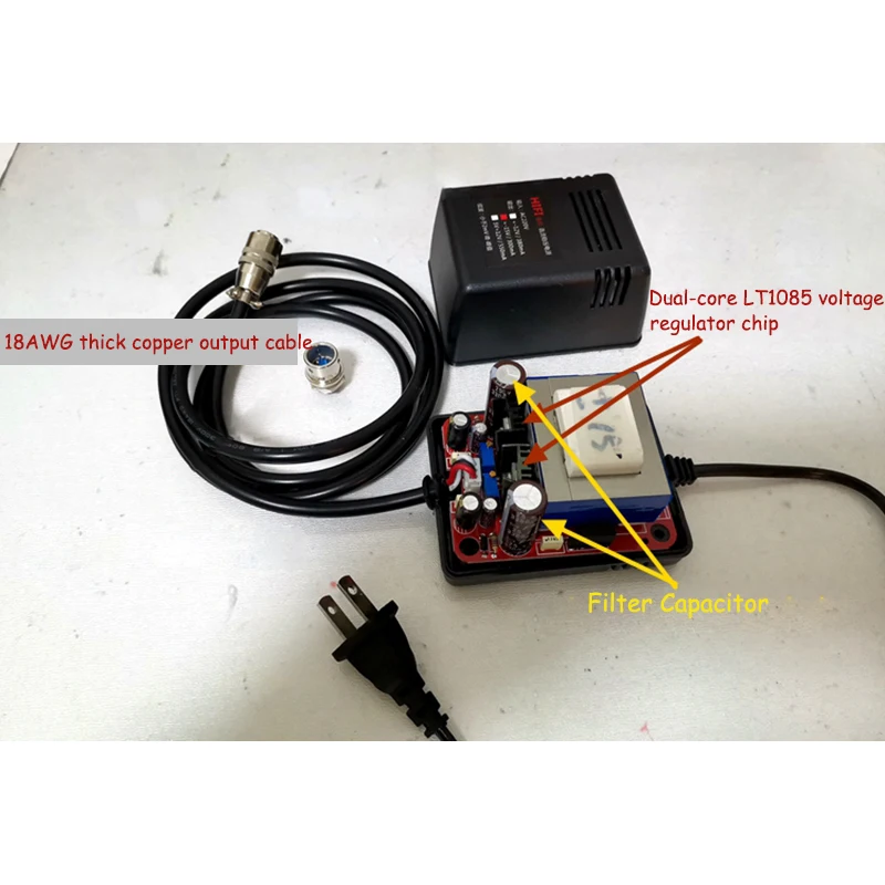 HiFi Audio 220V 10W Linear Voltage Regulator Power Supply Adapter for Digital Player Headphone Amplifier Decoder CD Player Radio