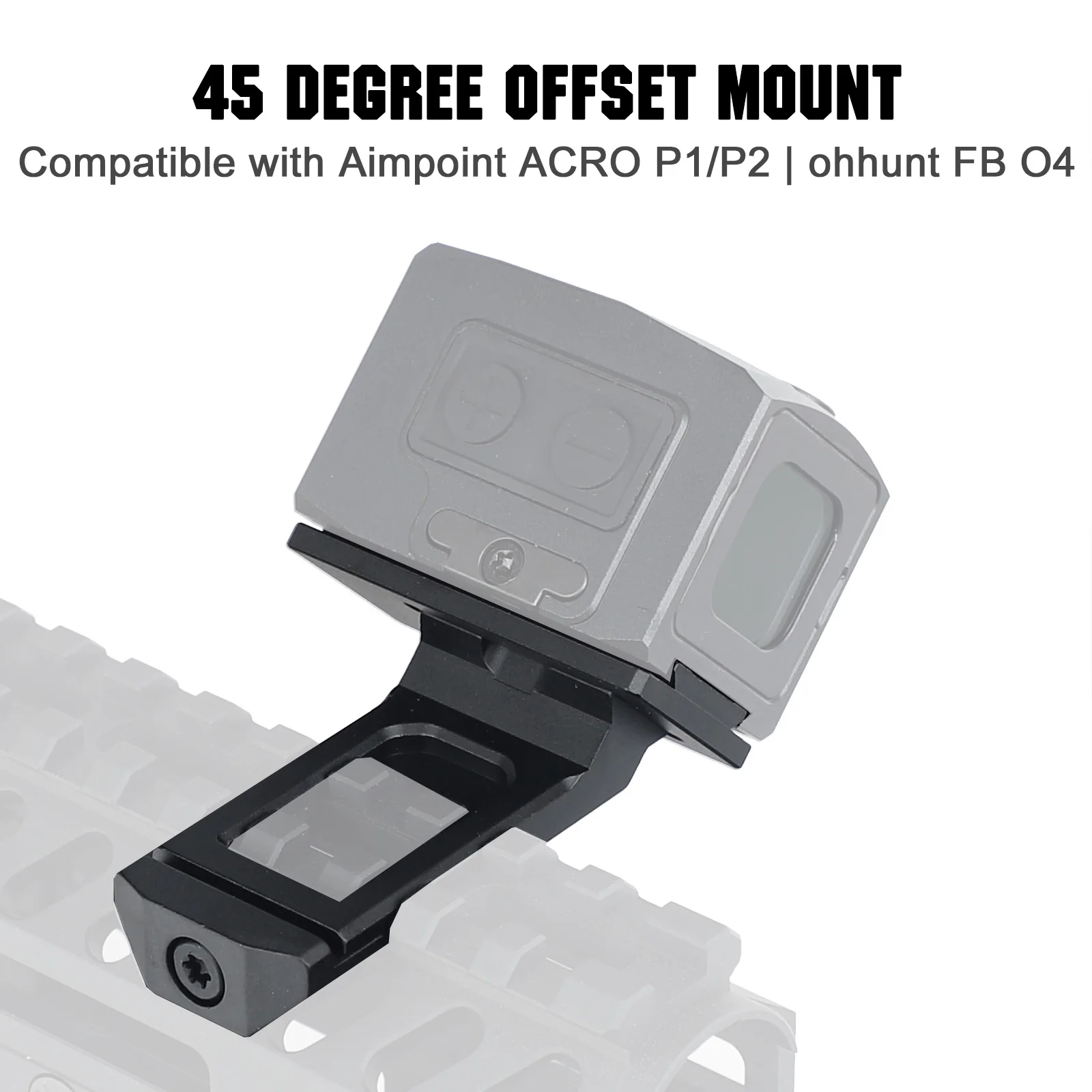ohhunt Red Dot Mount Adapter Plate Compatible with Aimpoint-A-c-r-o Red Dot Sight | ohhunt FB O4