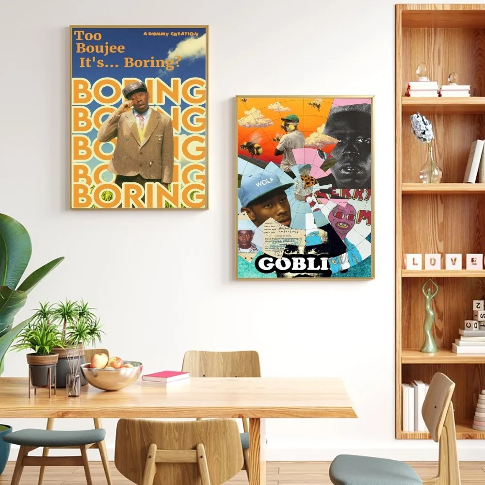 

Hip Hop Singer Tyler-The Creator DIY Poster Kraft Paper Vintage Poster Wall Art Painting Study Stickers Big Szie Wall Painting