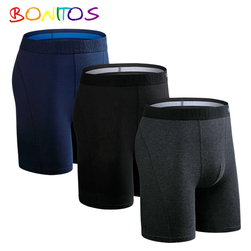 3pcs Lange Boxers Voor Man Ondergoed Veel Heren Onderbroek Katoen heren Slipje Familie Boxershorts Boxer Sexy Mannelijke Shorts calecon