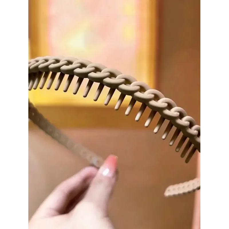 high quality / Pcs Fashion Multicolor Wave Toothed Frosted Hairbands Women Girla Party Hair Accsori