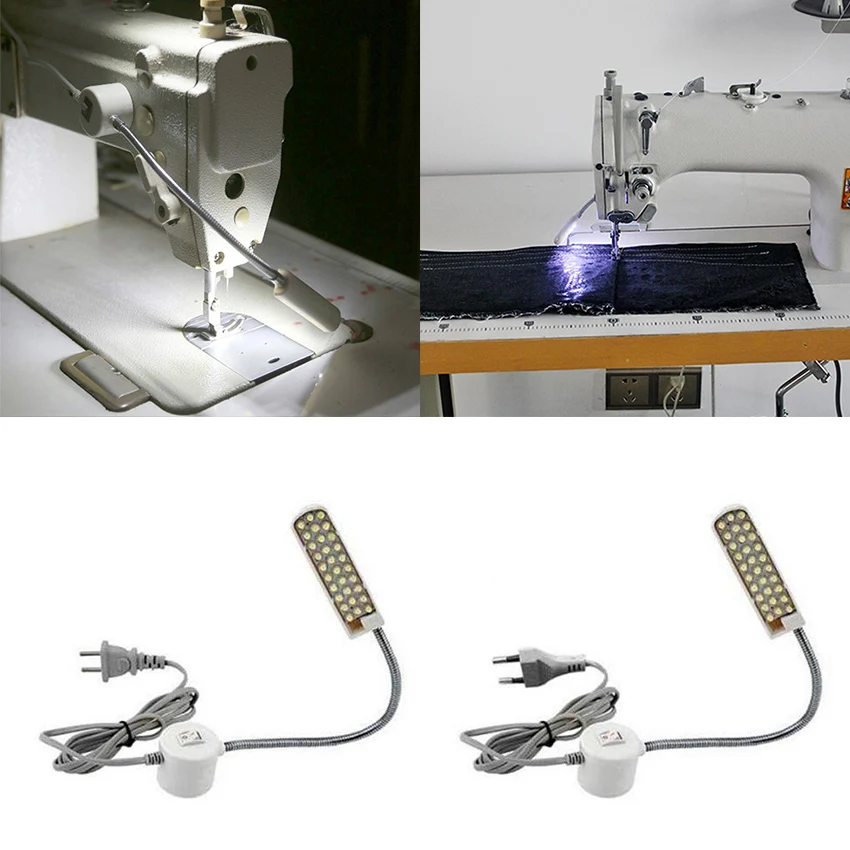 30 LED Portable Sewing Machine Light LED Light Magnetic Mounting Base Gooseneck Lamp for All Sewing Machine Lighting