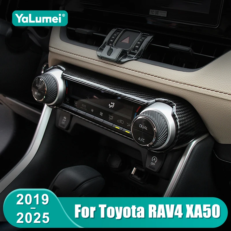 Für Toyota RAV4 XA50 2019 2020 2021 2022 2023 2024 2025 Hybrid Auto Klimaanlage Drehknöpfe Schalter Verkleidung Zubehör