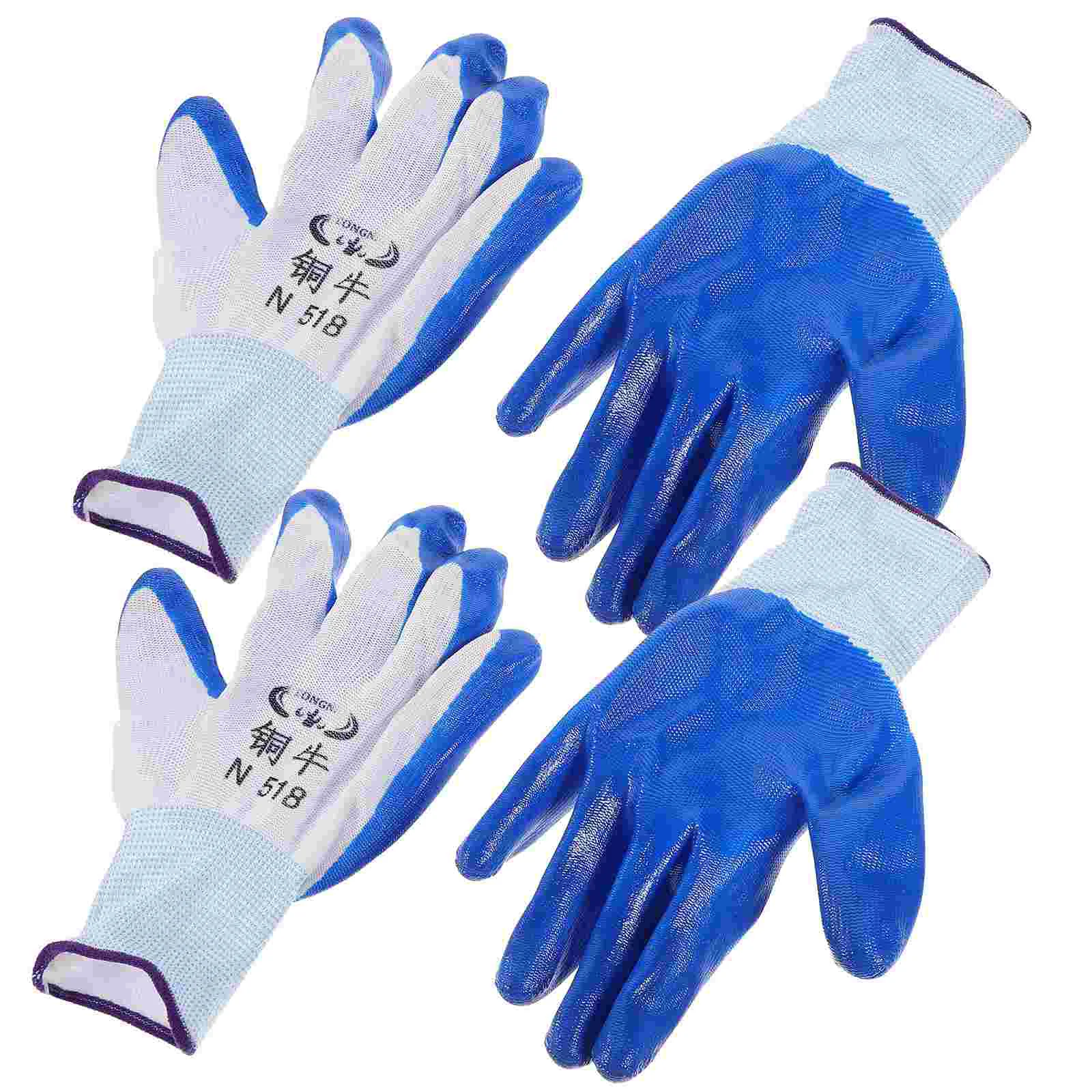 2 Pairs Gloves Grooming Anti Bite Food Pet Feeding Accessory Wood Training Accessories for