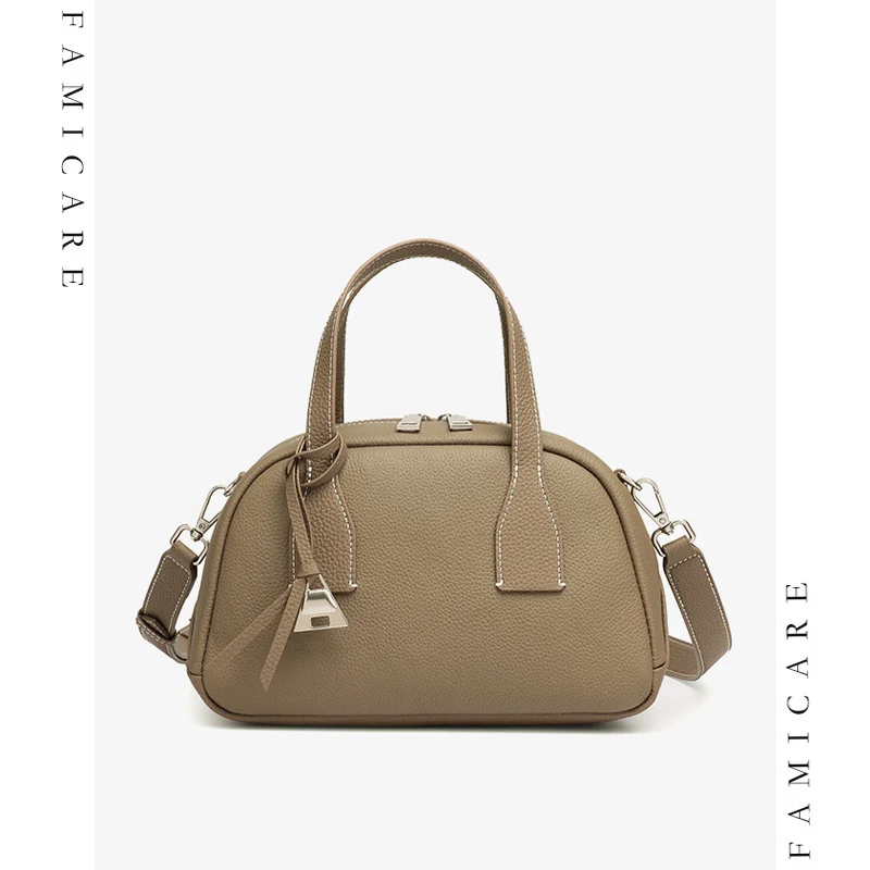 

Elegant Genuine Leather Boston Handbag Women’s Shoulder Bags Lady New Multi-Functional Crossbody Bag for Daily Casual & Work​