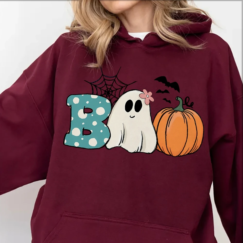 

Plus Size Y2K Style Halloween Elements Women's Print Pullover Shirt Top For Women and Men Autumn And Winter Styles hoodie