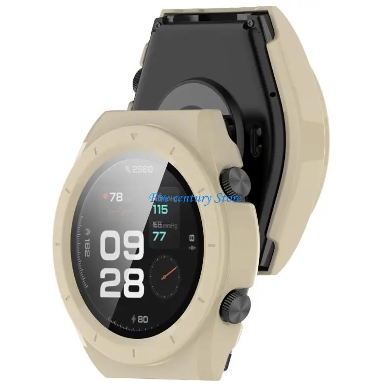 J6PA Tempered Glass Film Screen Protector All In Full Coverage Cover Anti-Scratch Shell Watch Howsing Sheeve for Watch H1