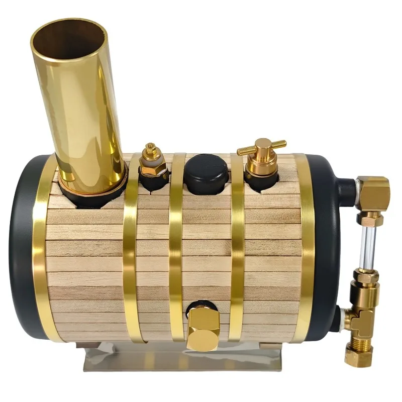 400ml Pure Copper Steam Boiler Finished Unit Physical Experiment Accessory for Ship Model Toy