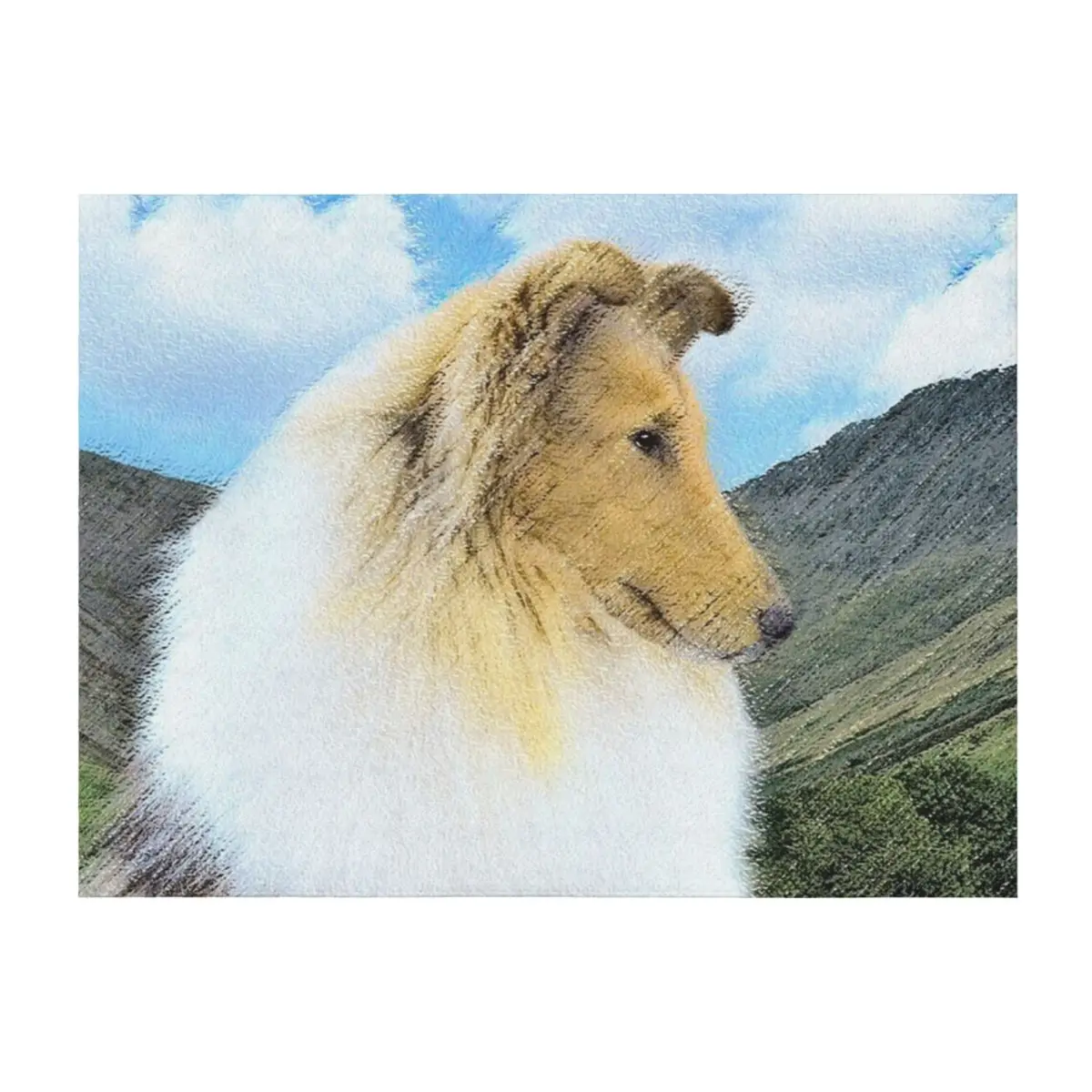 

Collie in Mountains (Rough) Throw Blanket Summer Beddings bed plaid Decorative Throw warm winter Blankets