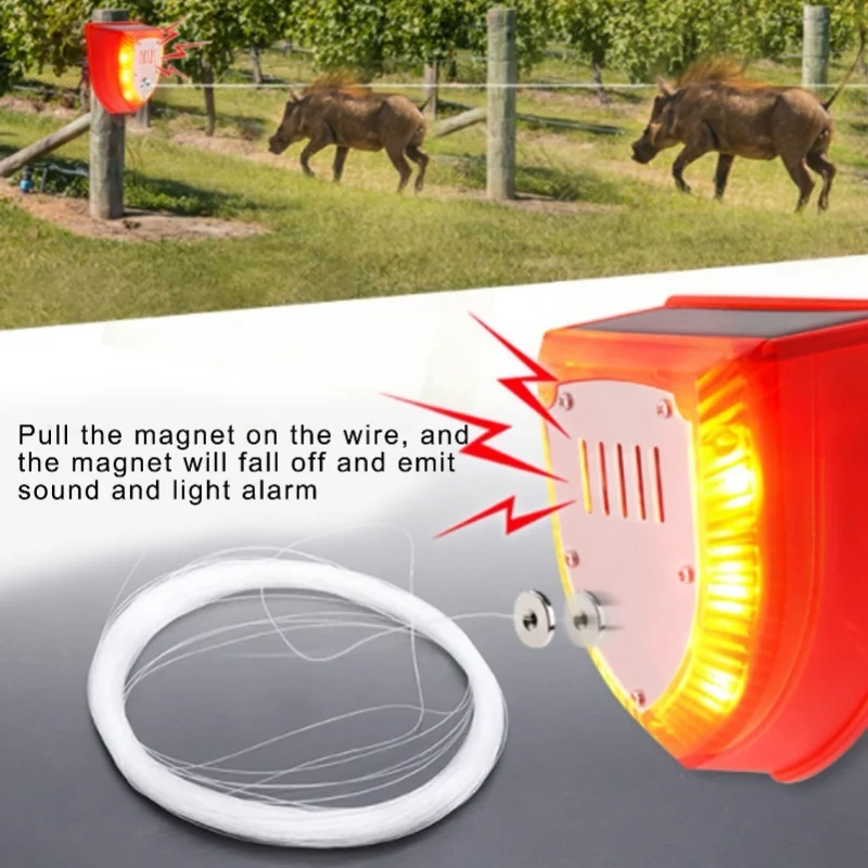 Animal Repellent USB Interface Charging Energy Saving Solar Powered Animal Repellent For Rabbit Fox Wild Pig