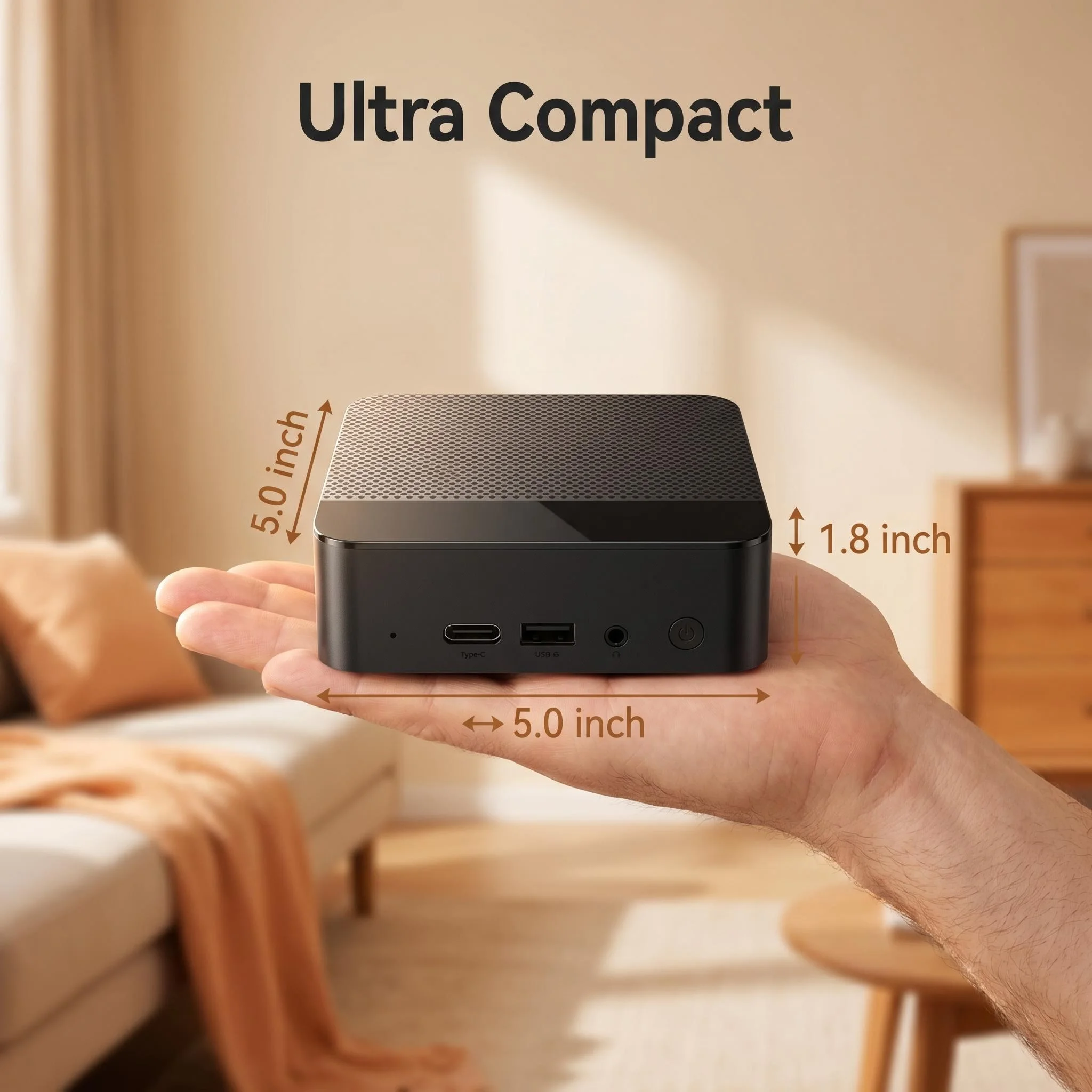 초고속 인텔 N150 미니 PC 16GB DDR4 512GB NVMe SSD 트리플 4K WiFi6 저소음 쿨링 컴팩트 데스크탑 사무실 가정 미디어 편집 썸네일 3