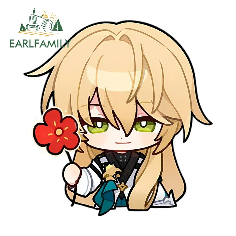 EARLFAMILY تشيبي لوتشا ارتفع سيارة ملصق كبير رئيس Peeker سكيت ملصق مائي JDM دراجة نارية سباق السيارات ملصقات الكتابة على الجدران