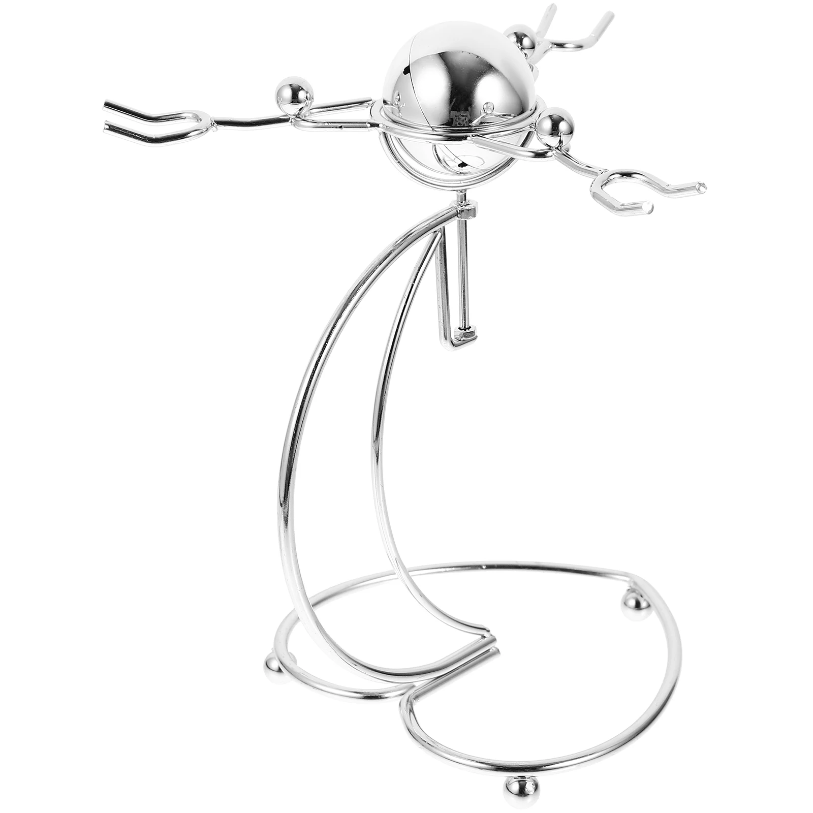 

3 Small Iron Decor Desktop Ornaments Physics Pendulum Gadgets Metal Crafts Flying Shape Fun