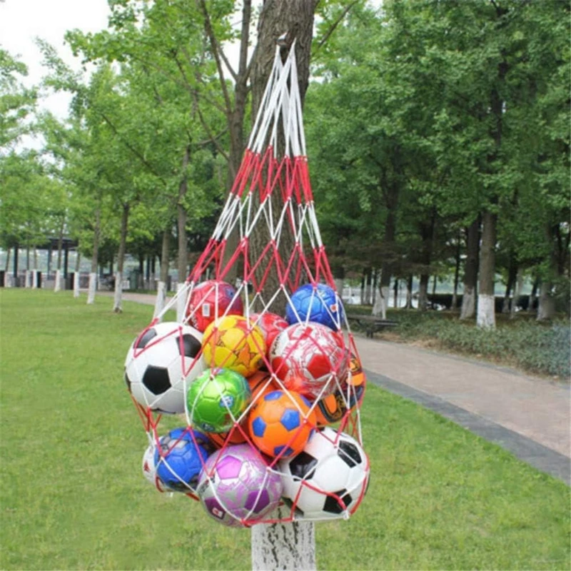 2/1PC Football Net Bag Nylon Bold Storage Bag Large Ball Carry Portable Equipment Sports Soccer Basketball Volleyball Bag Tools