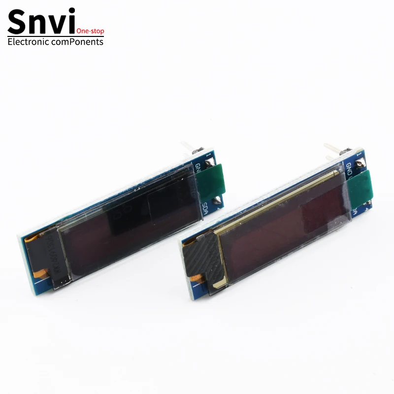 Snvi 0,91-calowy moduł OLED Biały/niebieski OLED 128X32 OLED LCD Moduł wyświetlacza LED 0,91 "IIC Komunikacja dla Arduino ROHS