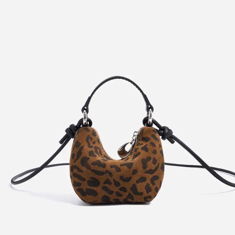 Borsa a tracolla mini tote da donna classica in pelle PU opaca con stampa leopardata 2025 Borsa a tracolla moda donna nuova moda di design Ba