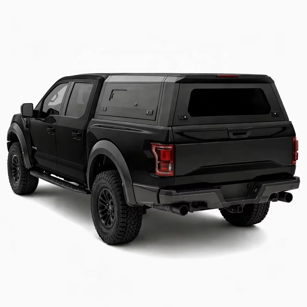 Professional 4x4 Sierra Pickup Truck Aluminum Alloy Manual Folding Locking Split Type Canopy Modular Waterproof Camper Shell