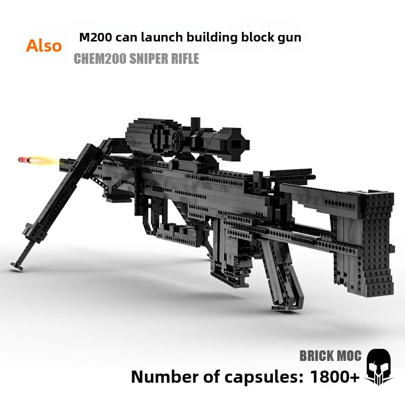 

WW2 Military Assembled Building Blocks Bricks Guns Series Model MOC Army M200 Firearms Weapons Sets Kids Toys Halloween Gift