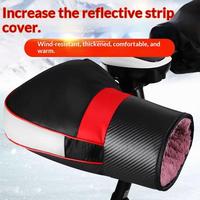 1 Pair Motorcycle Handlebar Gloves Muffs Winter Cycling Gloves Waterproof Handlebar Cover Mitts Snowmobile E-Bike Thermal Gloves