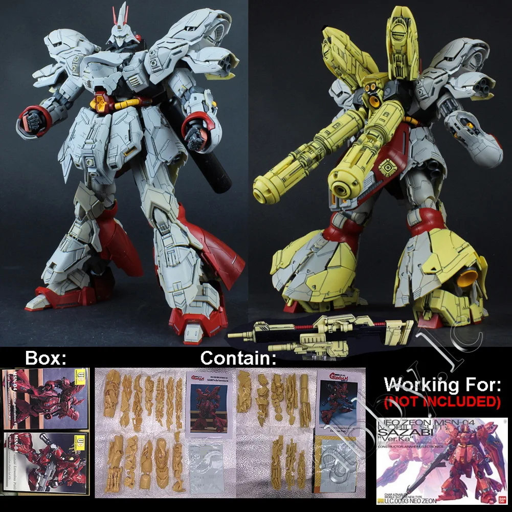 UC CAE لتحويل نماذج MG 1/100 MSN-04 Sazabi Ver. Ka: تقييم شامل لحزمة التوسعة من AnchoreT