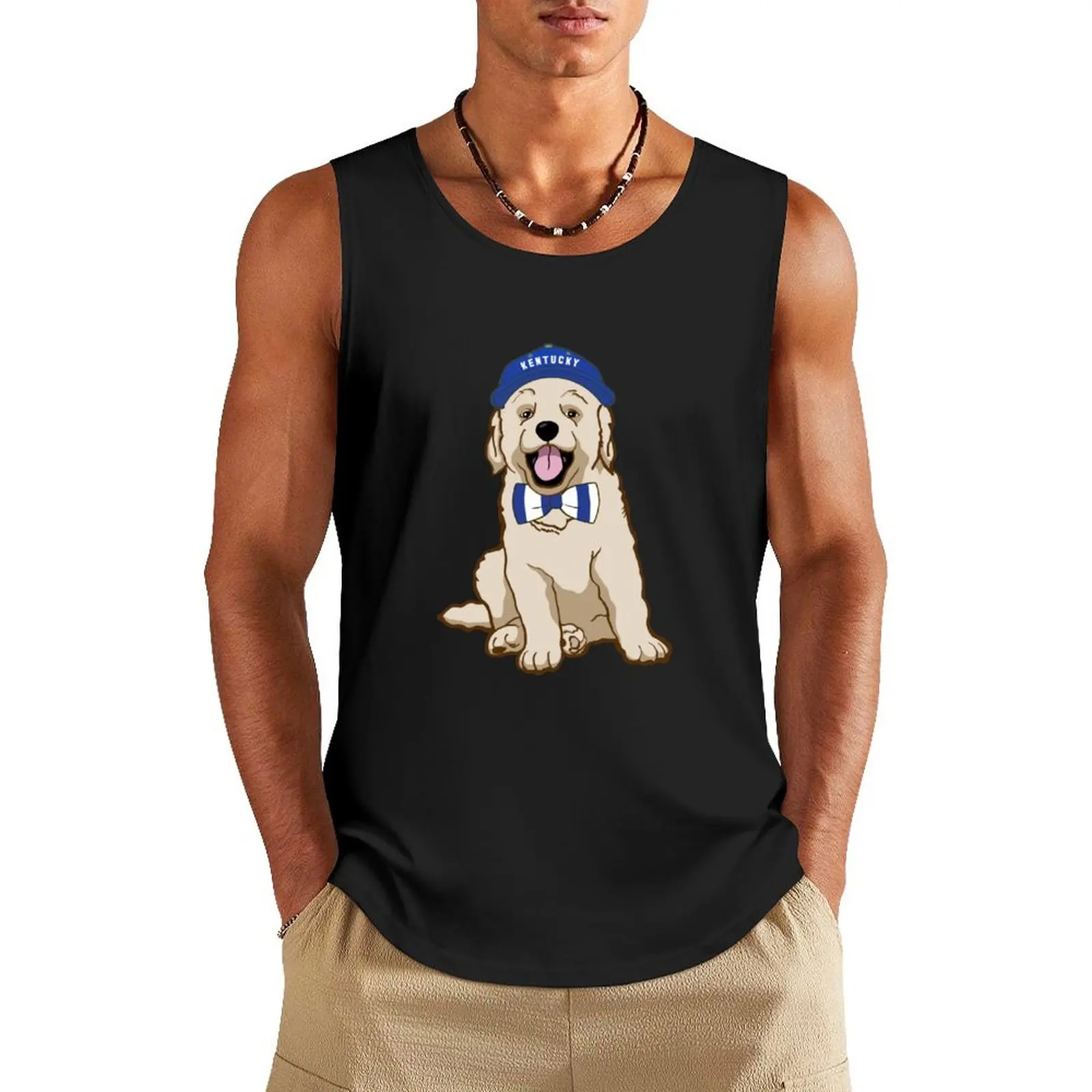 

University of Kentucky Pup Tank Top Short sleeve T-shirt man male top