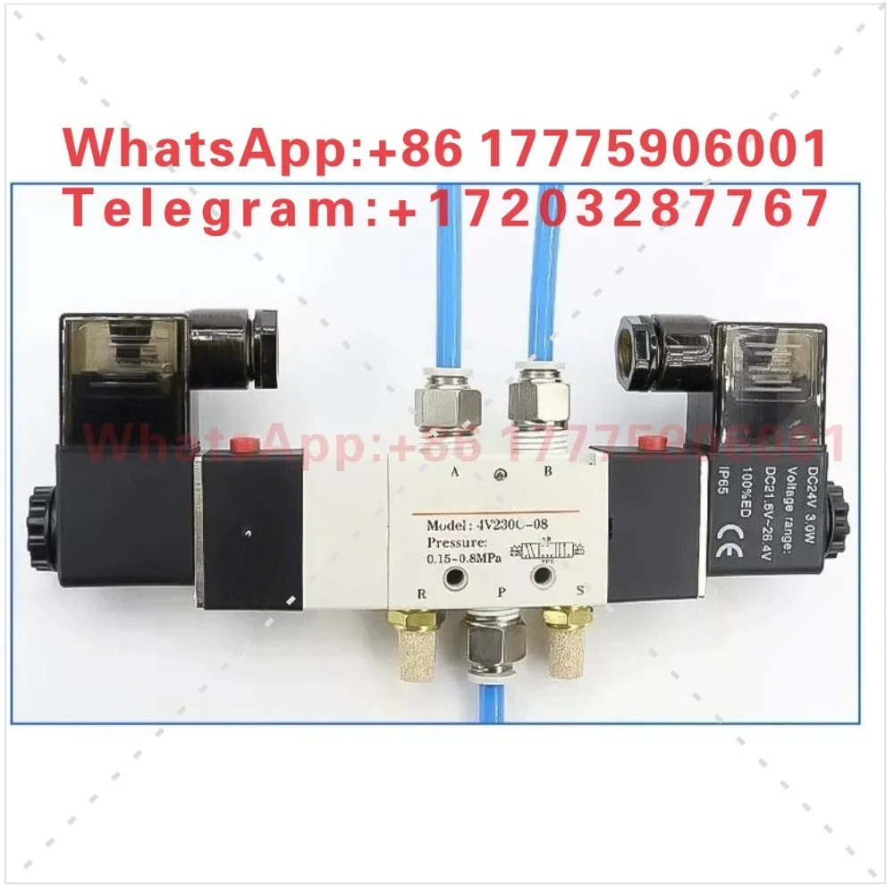 Original genuine three-position five-way solenoid valve reversing control valve 4V130 230 330 430C P E