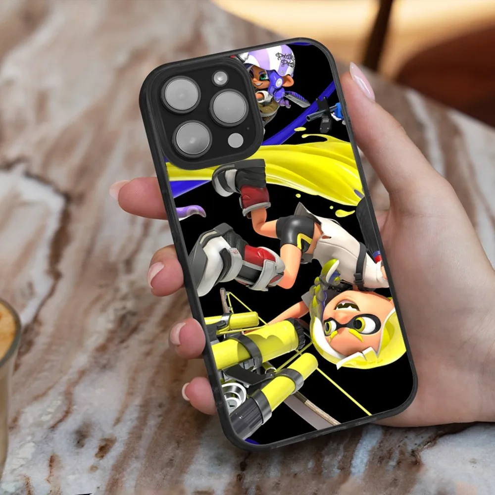 Game S-Splatoon Phone Case For iPhone 16,15,14,13,12,11,Plus,Pro,Max,Mini Soft Magesafe Magnetic Wireless Charge