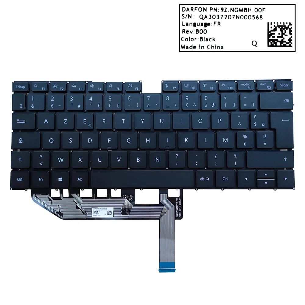 

Belgium AZERTY French Keyboard For Huawei Matebook X 2020 EUL-W19P EUL-W19 EUL-W29P W29 NSK-380BH Laptop Replacement Keyboards