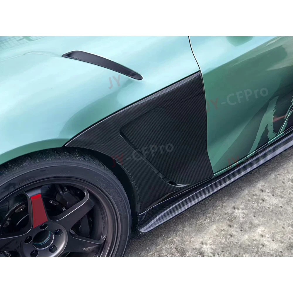 Real Carbon Fiber FRP Front Air Vent Side Fender Trims Replacement Parts Bodykit Front Fender For Toyota Supra GR A90 MK5 2019up