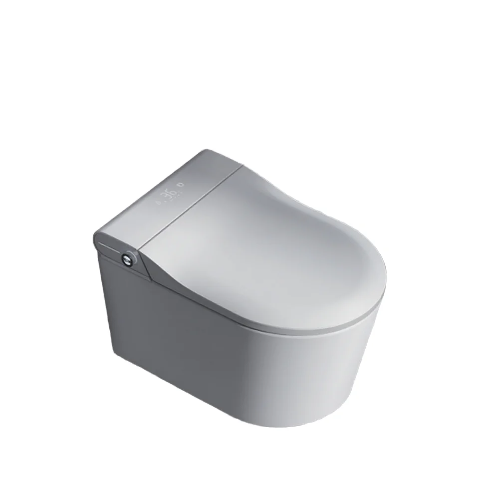 

Полностью автоматический умный унитаз подвесного типа со встроенной удлиненной чашей небольшого размера, ограничение давления воды бесплатно для отелей