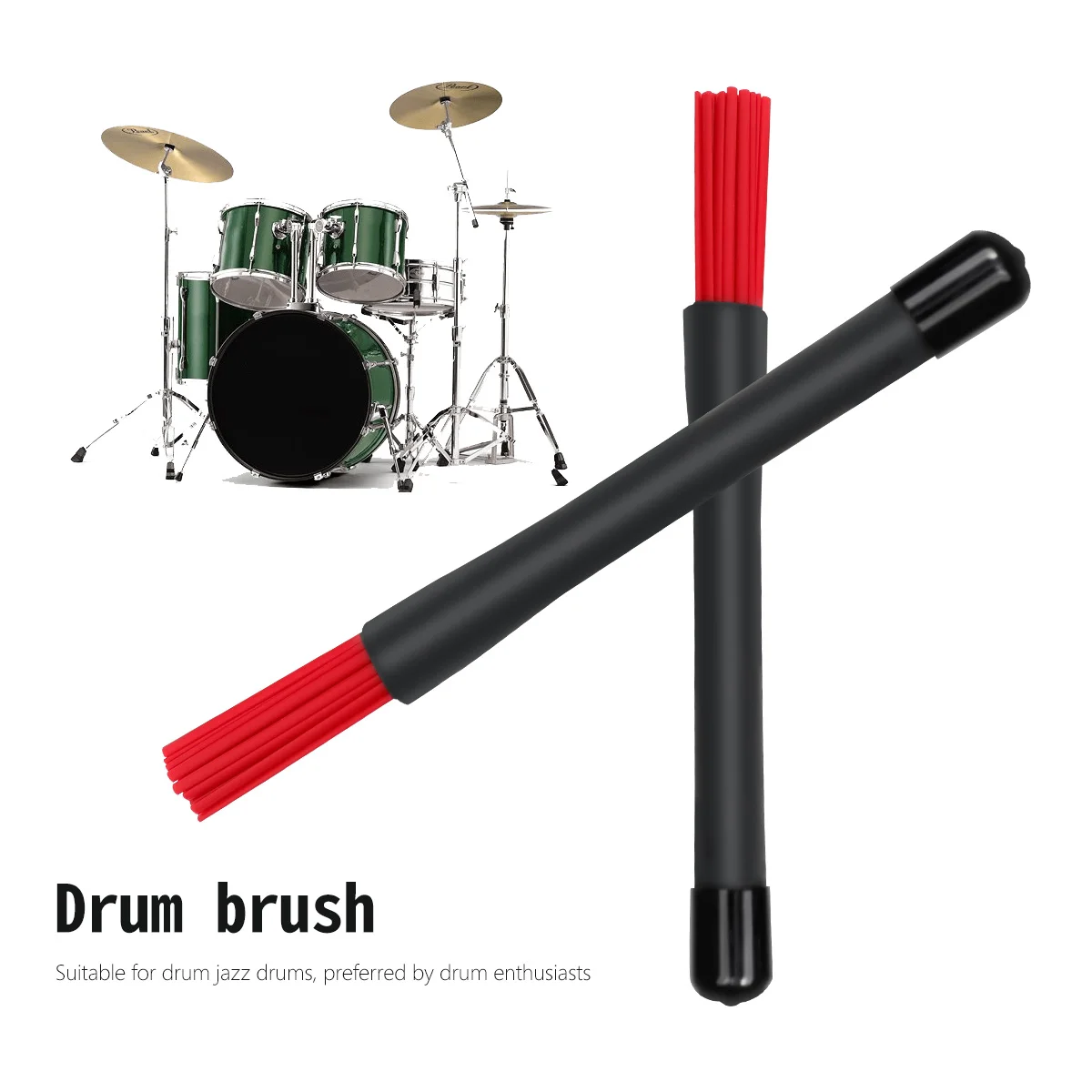 

Drum Kit Drumsticks Practice Percussion Instrument for Accessories Jass