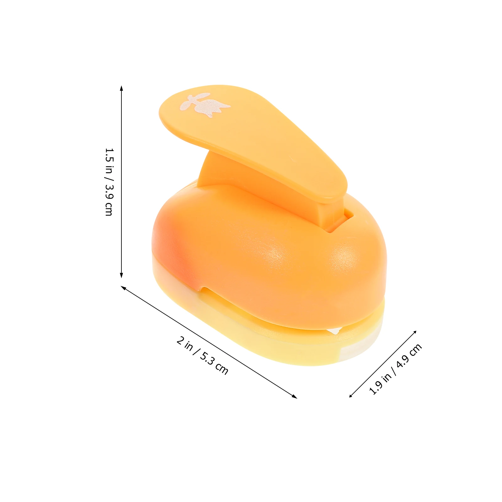 2 Pcs Hole Punch for Paper Crafts Scrapbooking Card Making Student Small Craft Punches Shape Lightweight Portable Plastic Clean