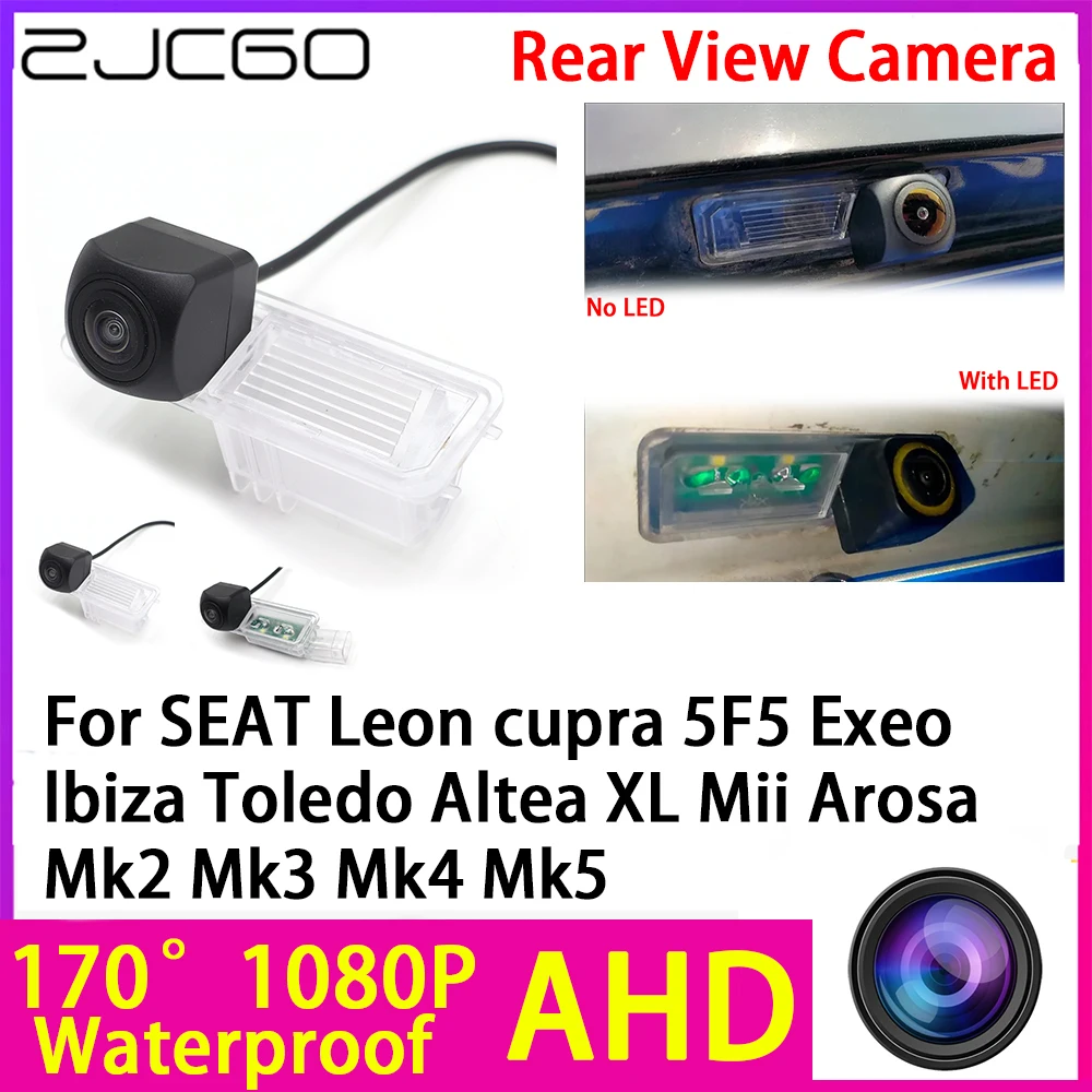 AHD 1080P Reverse Rear View Camera Night Vision for SEAT Leon cupra 5F5 Exeo lbiza Toledo Altea XL Mii Arosa Mk2 Mk3 Mk4 Mk5