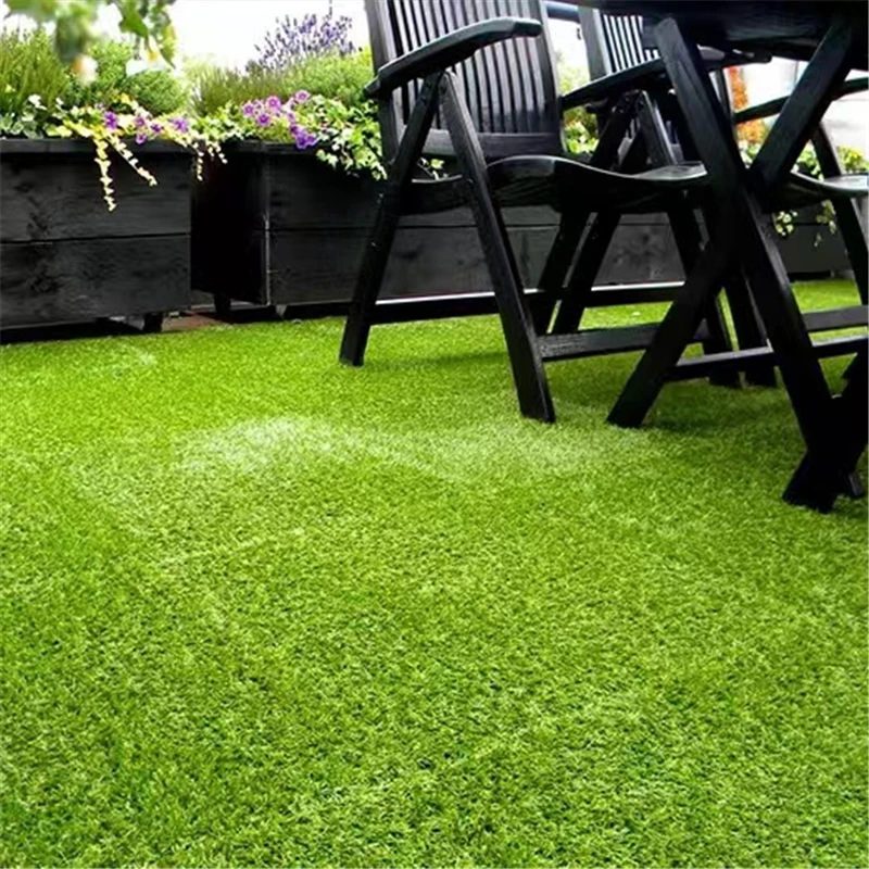 4pcs Outdoor Simulated Lawn Floor Courtyard Balcony Turf Floor Renovation Splicing Floor Mat