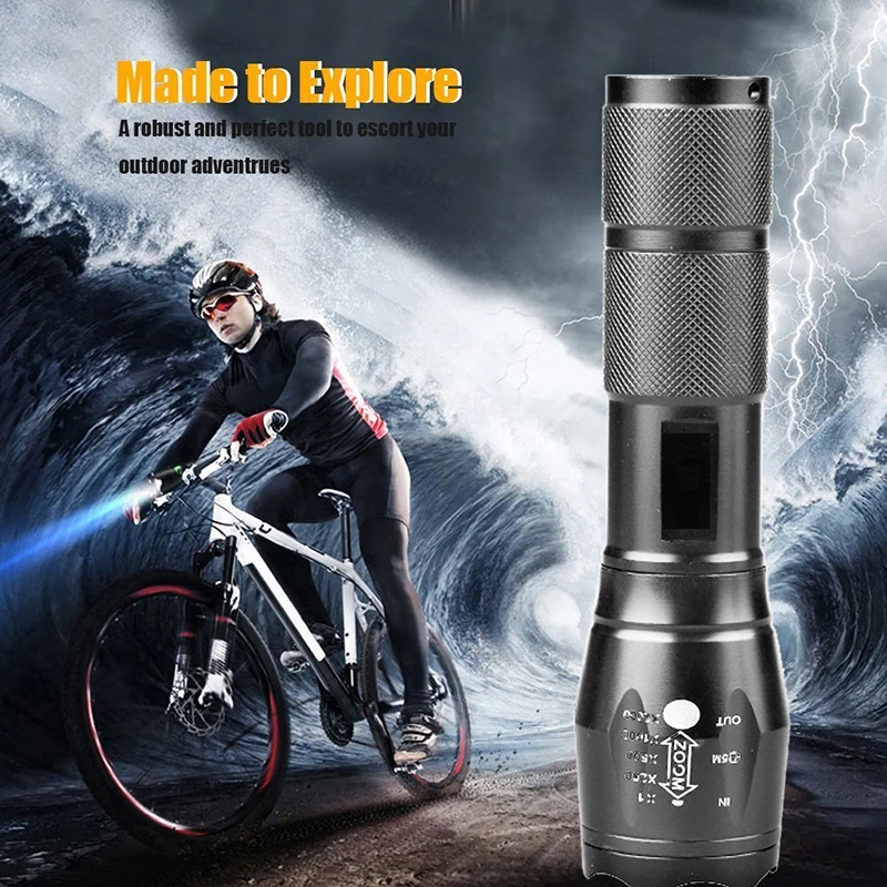 Lampe de poche avant LED pour vélo, lampe de sauna, étanche, aste, 14000, ZK30, 18650 lumens, inj, V6