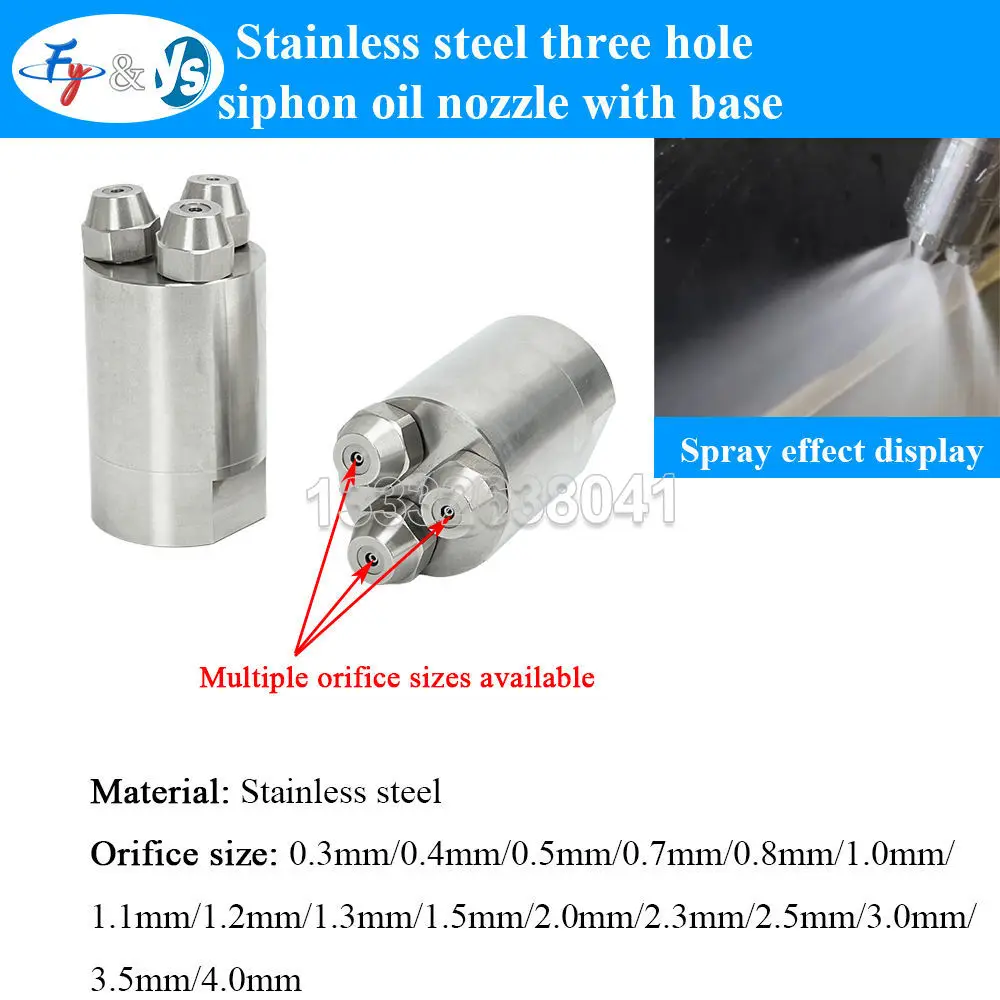 Discount Three Holes Steel Siphon Conical Nozzle,Nozzle with Siphon Cone Design for Boiler Combustion Systems
