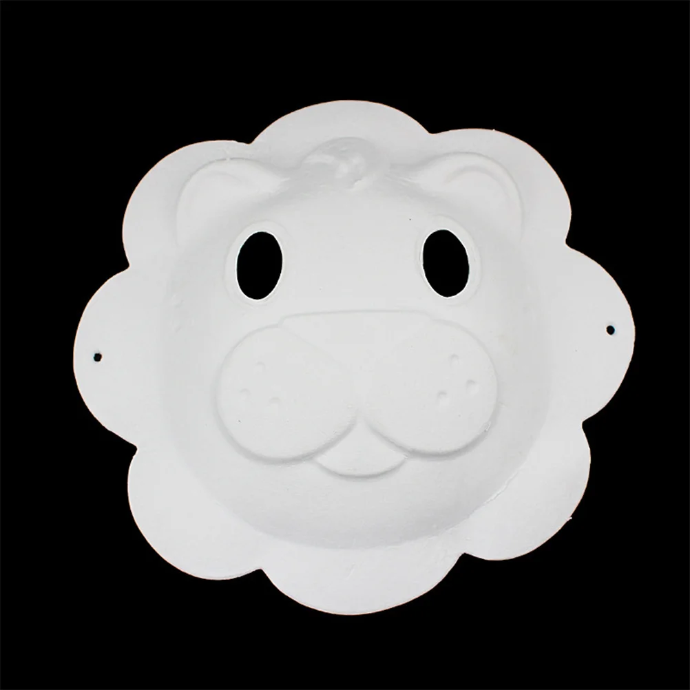 3 pcs Animal Pulp Mask Paintable Diy Masquerade Party Costume Accessory For Wedding Mardi Gras Cosplay Event Decor
