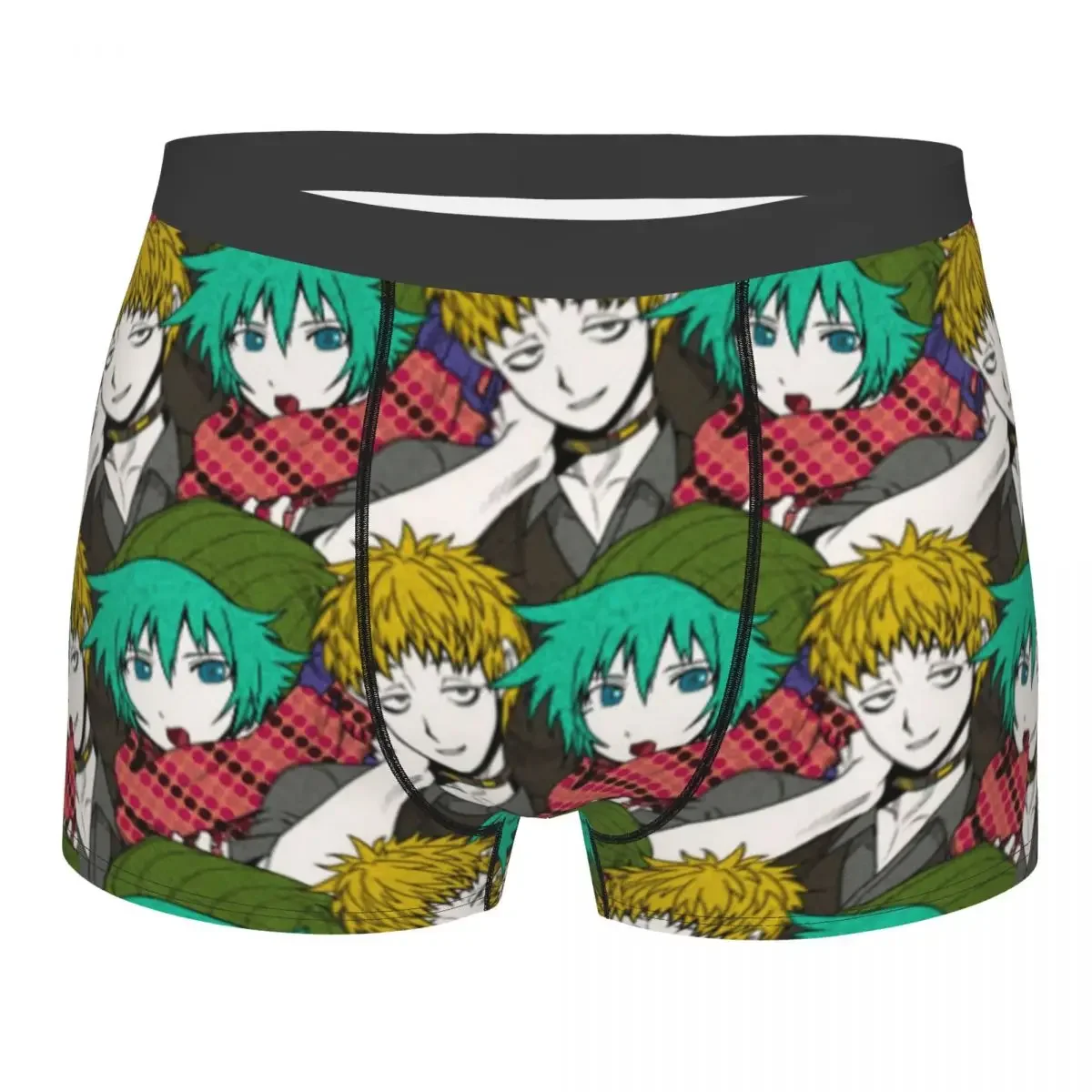 Bóxer Sexy Shin Tsukimi Keiji Shinoji, pantalones cortos, bragas, ropa interior para hombre, calzoncillos de juego de Anime de talla grande